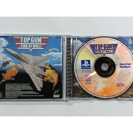 Top Gun Fire At Will P/ Ps1 Original Usado - Imagem 4