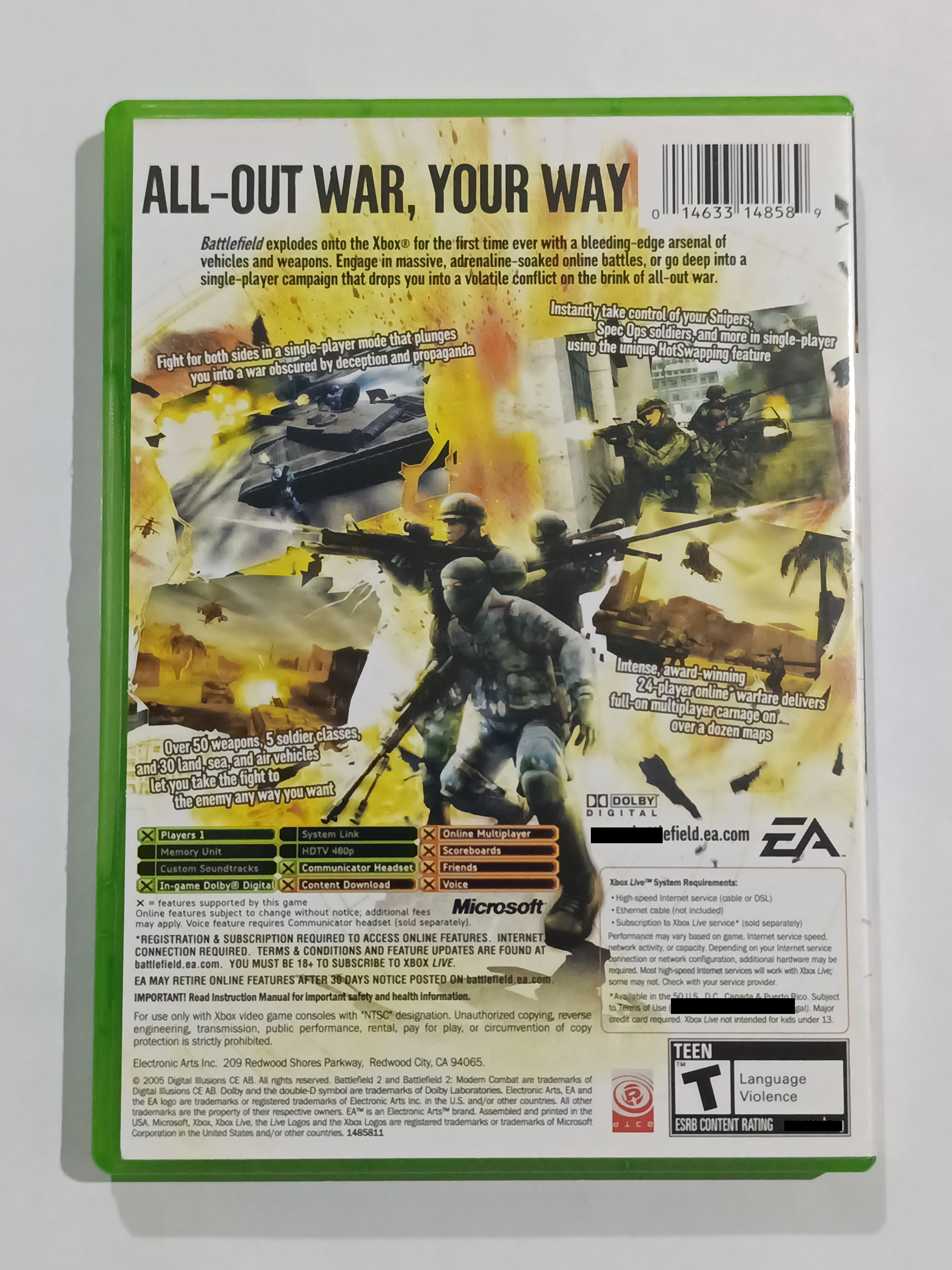 Battlefield 2 Modern Combat p/ Xbox Clássico e One Usado - Imagem 3