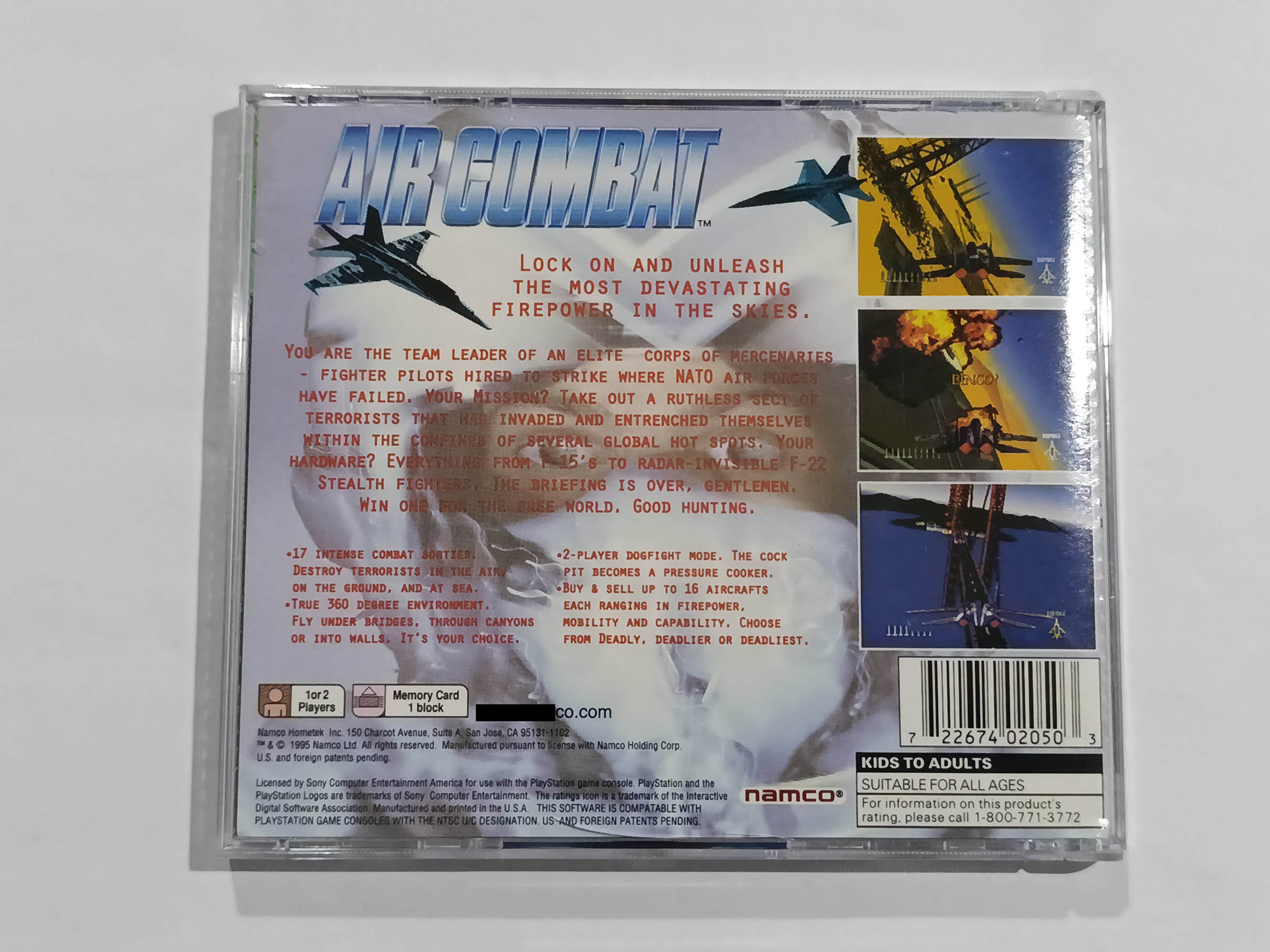 Air Combat p/ PS1 Original Usado - Imagem 3