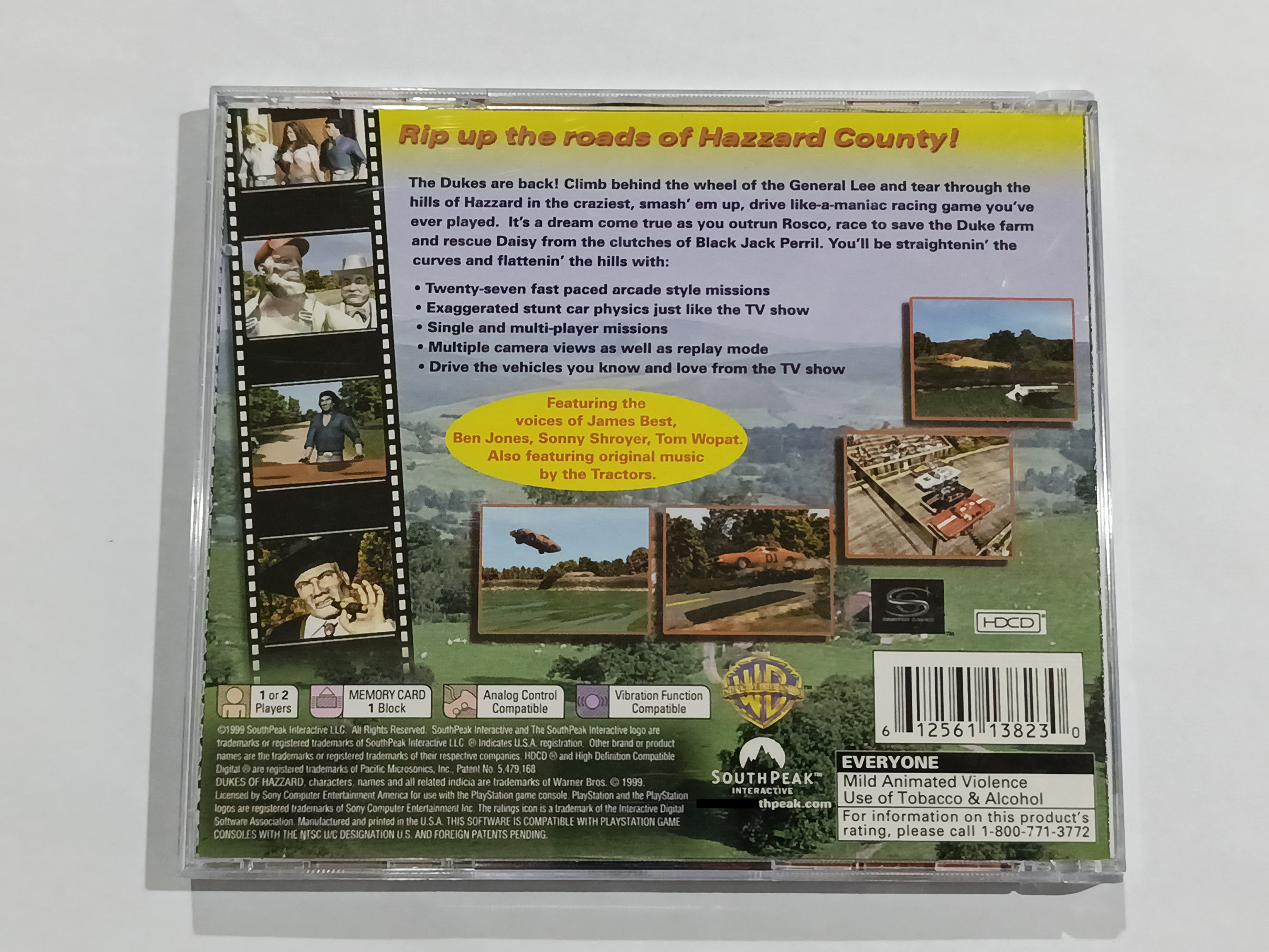 Dukes of Hazzard Racing for Home p/ PS1 Original Usado - Imagem 3
