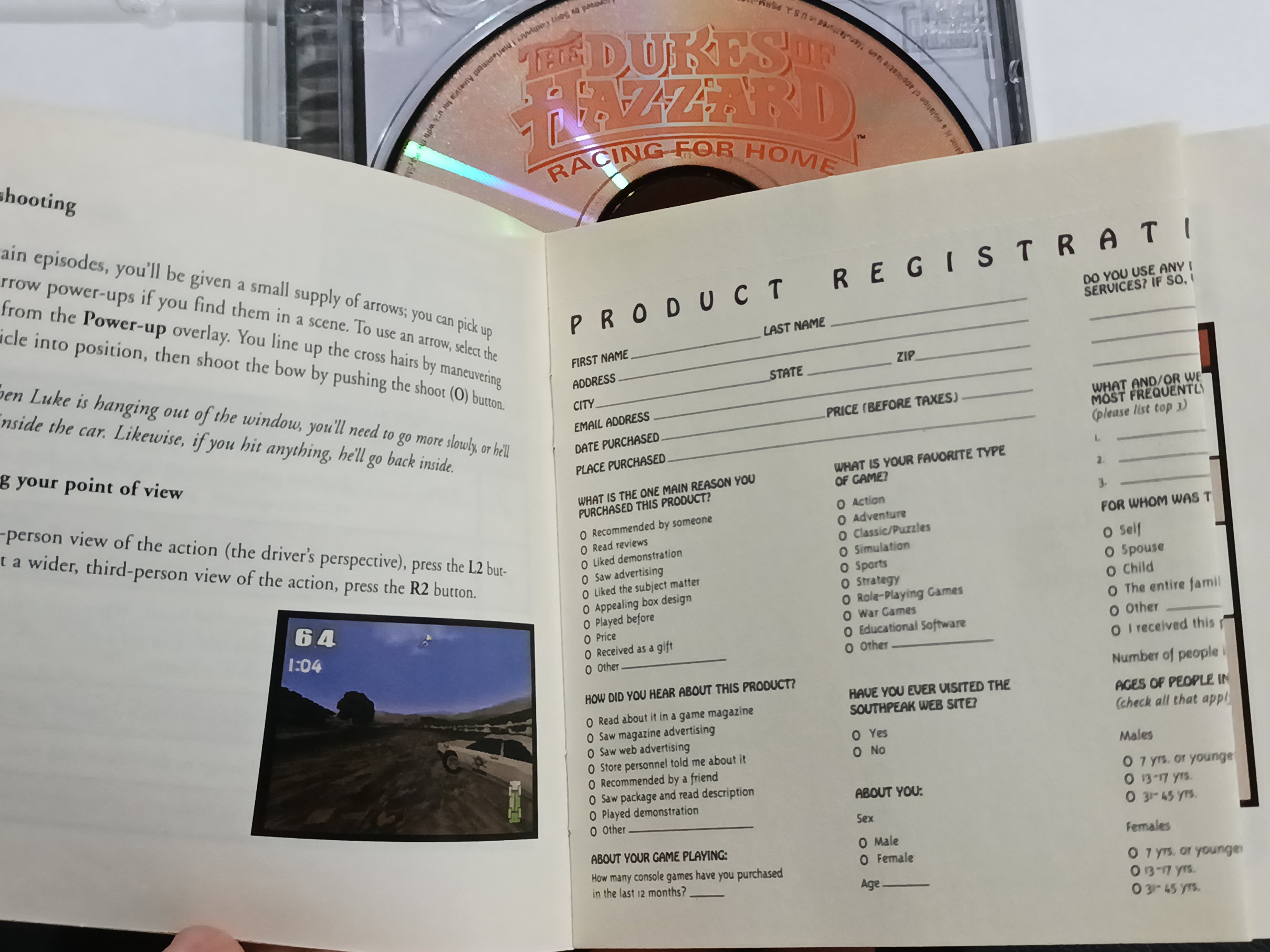 Dukes of Hazzard Racing for Home p/ PS1 Original Usado - Imagem 5
