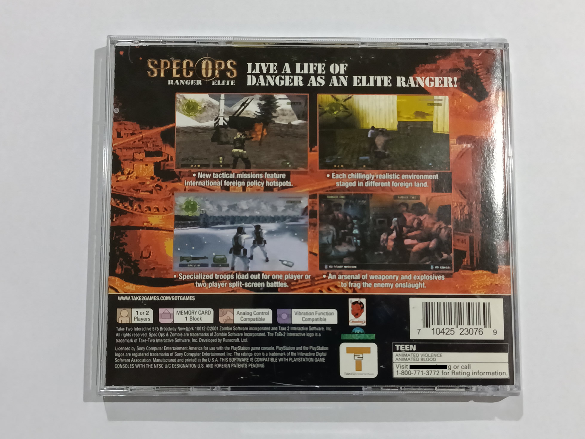 Spec Ops Ranger Elite p/ PS1 Original Usado - Imagem 3