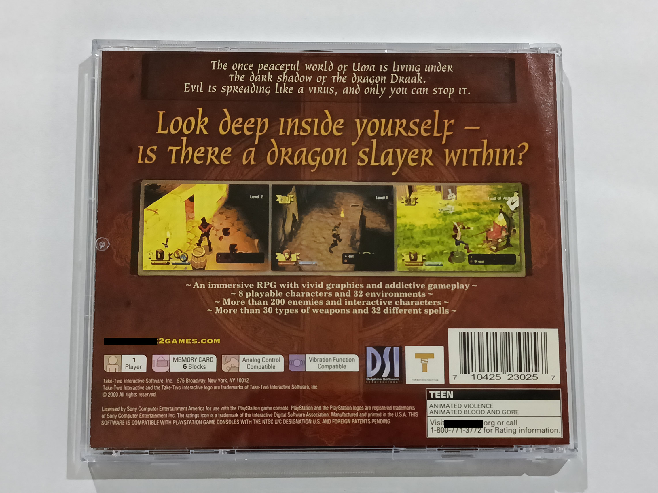 Darkstone p/ PS1 Original Usado - Imagem 3