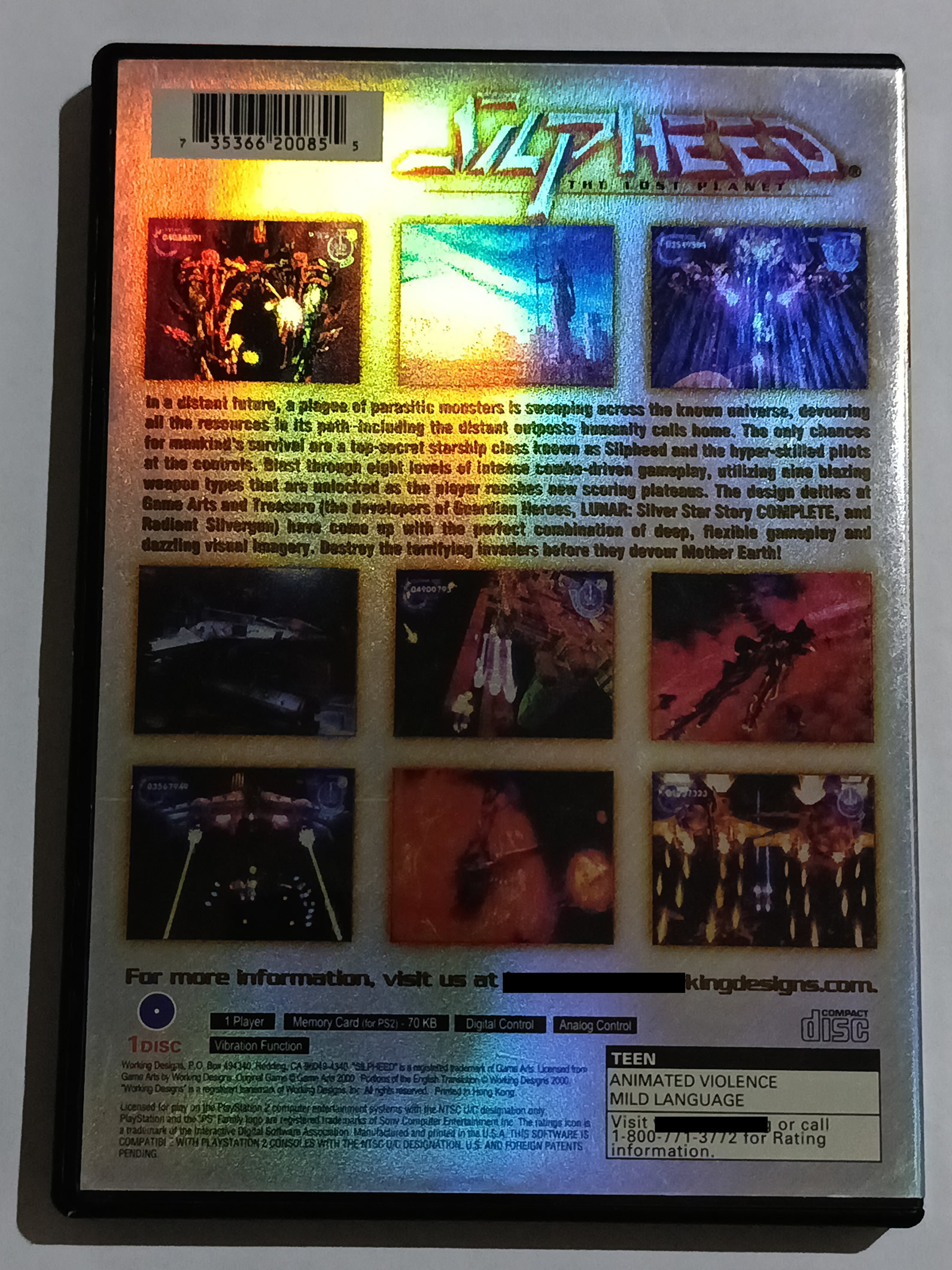 Silpheed The Lost Planet p/ PS2 Original Usado - Imagem 3