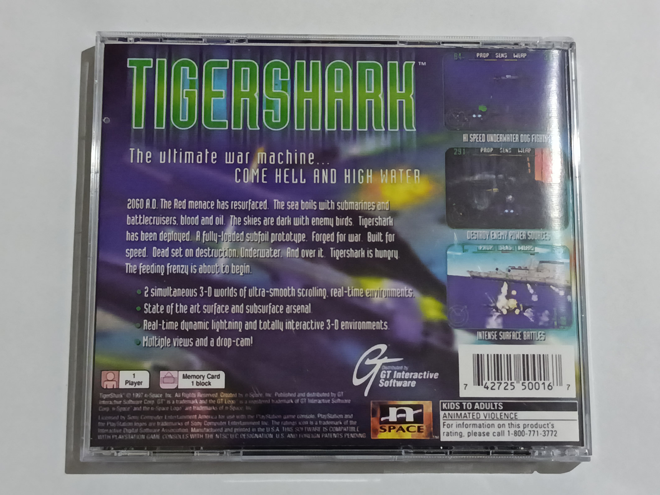 Tiger Shark p/ PS1 Original Usado - Imagem 5
