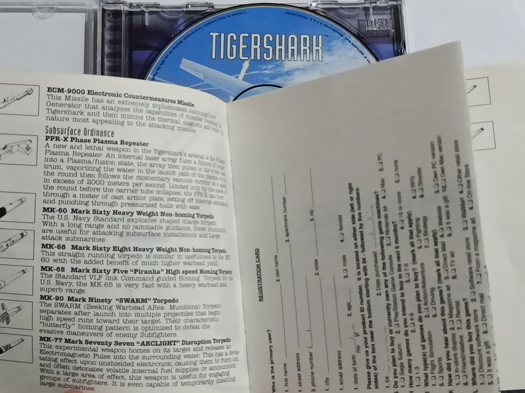 Tiger Shark p/ PS1 Original Usado - Imagem 3
