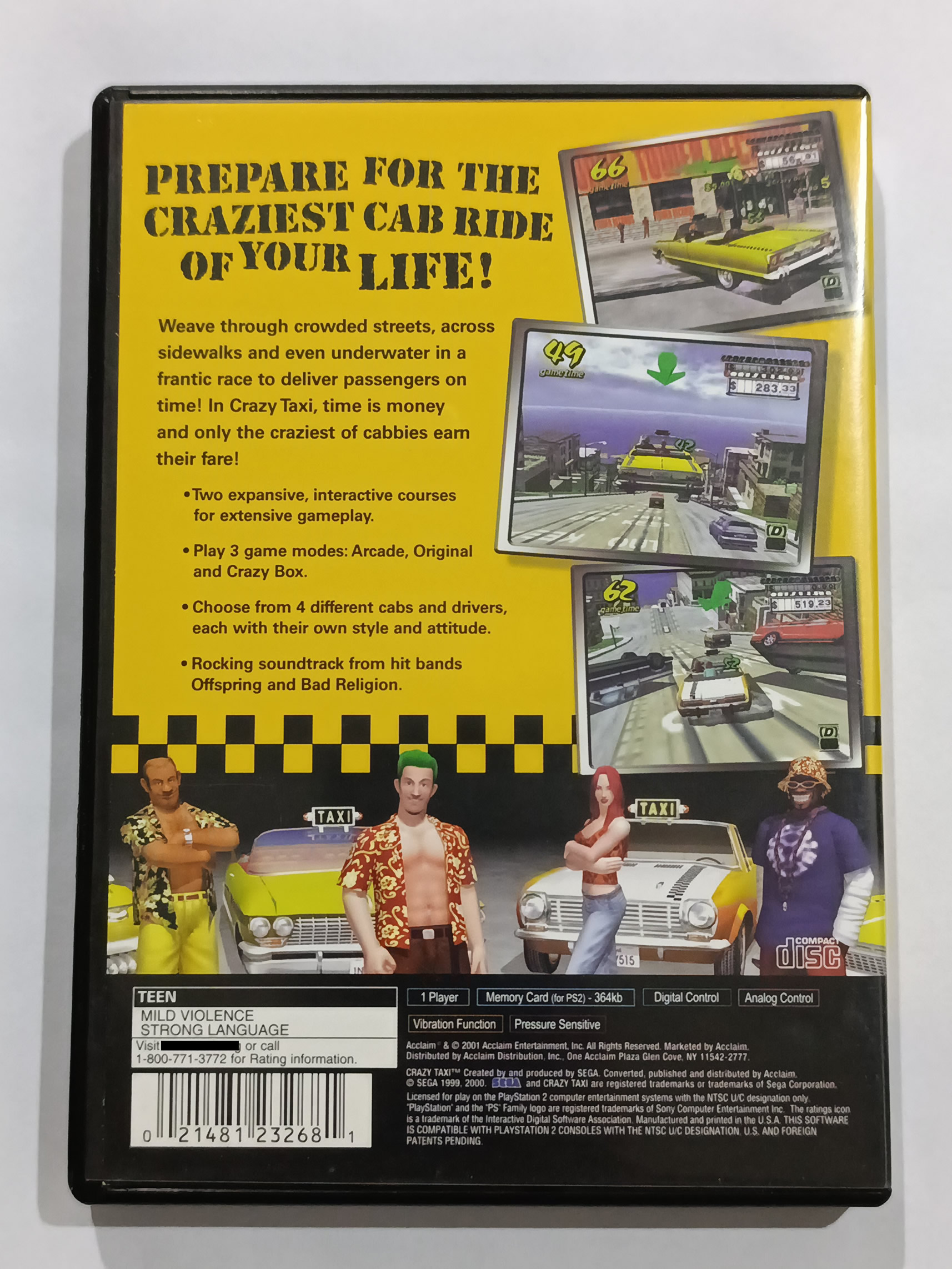 Crazy Taxi p/ PS2 Original Usado - Imagem 3
