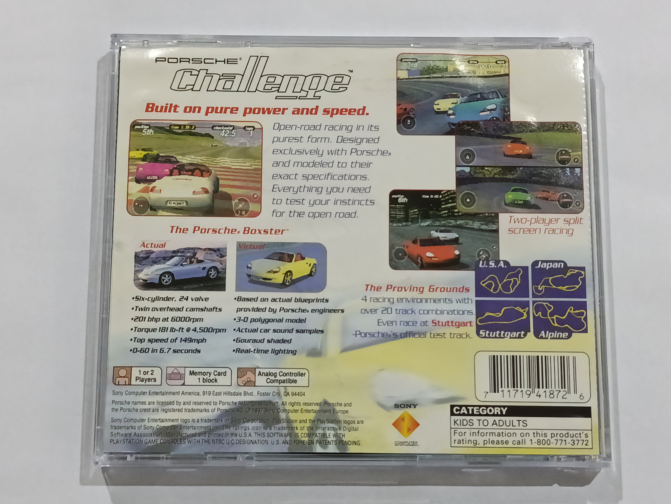 Porsche Challenge p/ PS1 Original - Imagem 3
